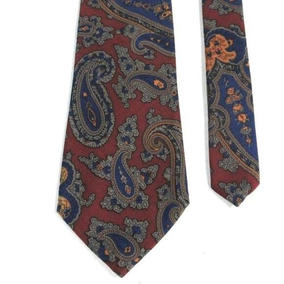 SCOTT REED Men's Paisley Tie 100% Silk Length 58.5 Inches - Picture 1 of 4